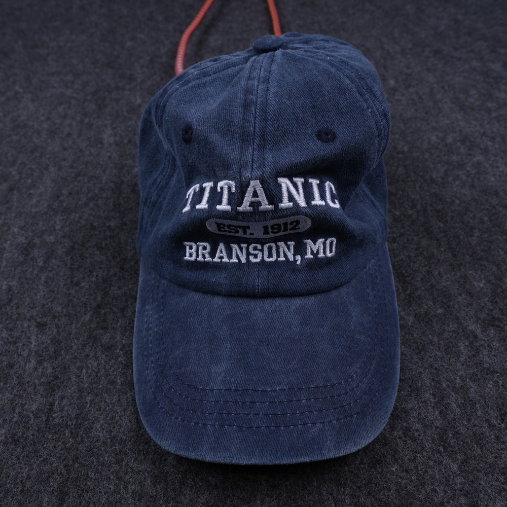 Crazy Apparel Titanic Museum Branson MO Hat Unisex OSFM Navy Blue Excellent